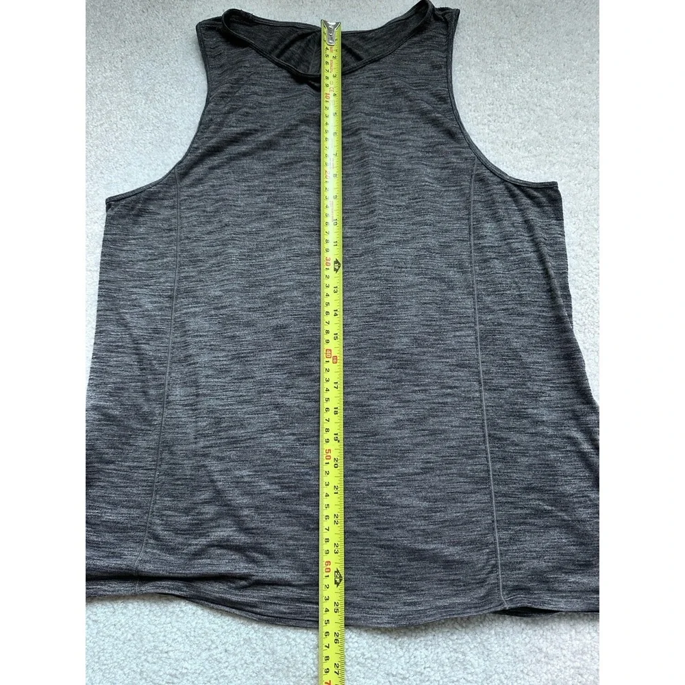 2PC- Lululemon 10 Long Distance Short Sleeve +Low Key Tank SilverHeathered Black